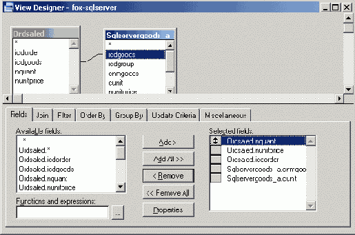 Комбинирование данных из таблиц Visual FoxPro и Microsoft SQL